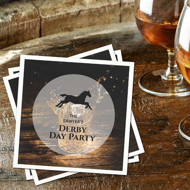 Rustic Bourbon Derby Horse Racing Napkin (Rustic Bourbon Derby Horse Racing Napkins)