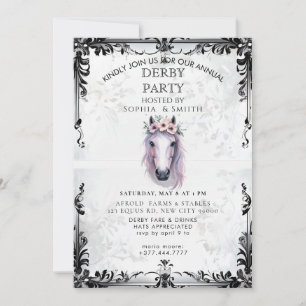 Rustic Bourbon Derby Party Invitation