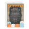 Rustic Boy Pumpkin baby sprinkle invitation