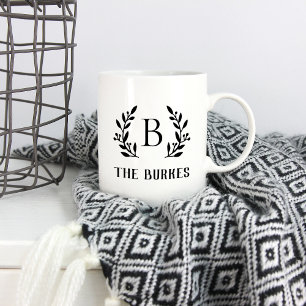 Rustic Branch Family Monogram Coffee Mug