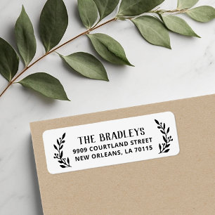 Rustic Branch Return Address Labels