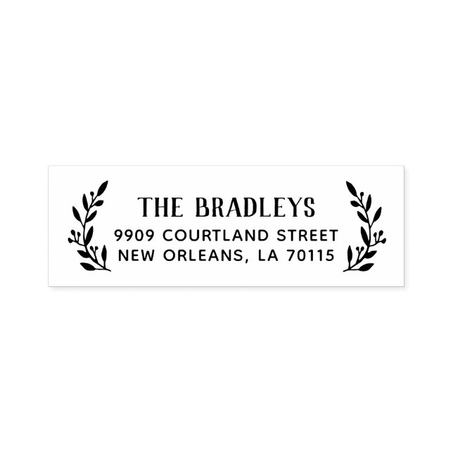 Rustic Branch Return Address Stamp (Design)