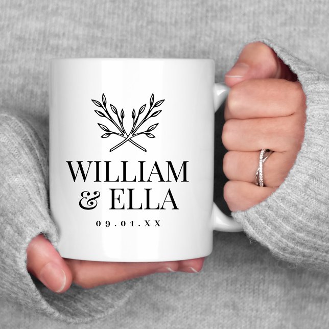 Rustic Branches Wedding Monogram Coffee Mug (Creator Uploaded)