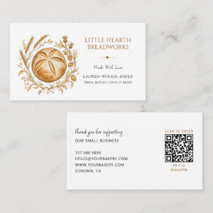 Rustic Bread Bakery  Business Card
