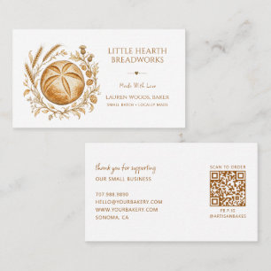 Rustic Bread Bakery Business Card