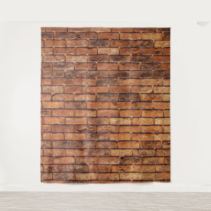 Rustic Brick Photo Backdrop Tapestry