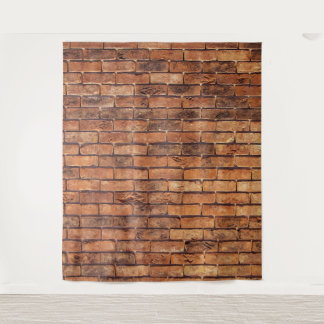 Rustic Brick Photo Backdrop Tapestry