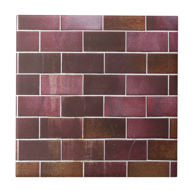 Rustic Brick Red Tile Texture Pattern (Front)