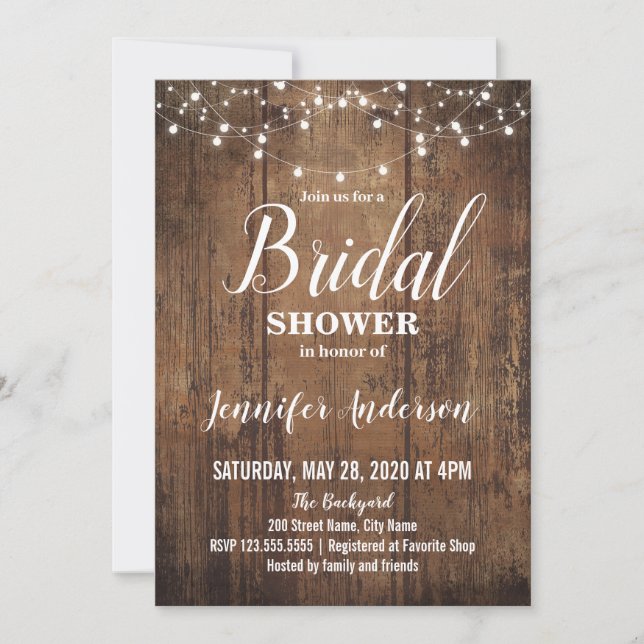 Rustic Bridal Shower (Front)