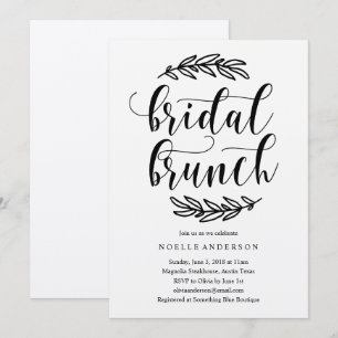 Rustic Bridal Shower Brunch Invitation