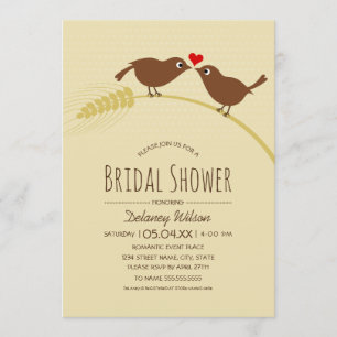 Rustic Bridal Shower   Country Love Birds Template