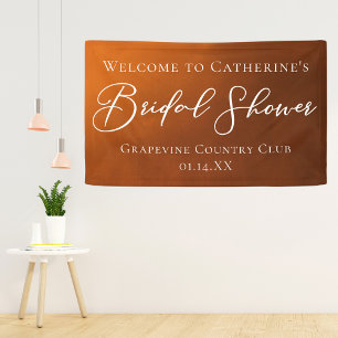 Rustic Bridal Shower Personalised Welcome Banner