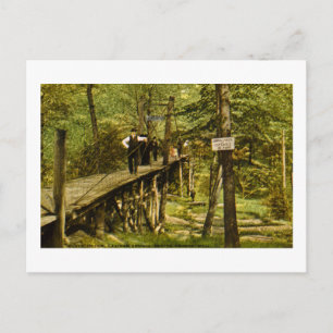 Rustic Bridge Eastman Springs Benton Harbour Mi Postcard