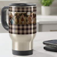 Rustic Brown Buffalo Plaid Family Man 5 Photo