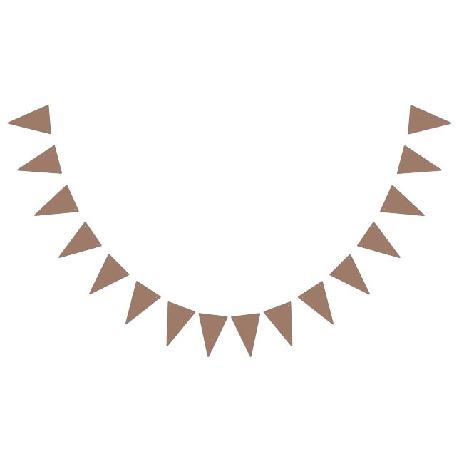 Rustic Brown Bunting Banner (All)