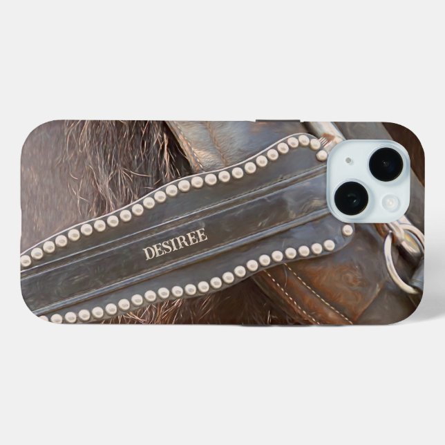 Rustic Brown Country Western Horse Case-Mate iPhone Case (Back (Horizontal))