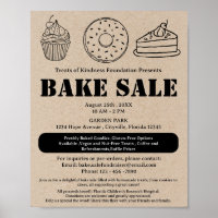 Rustic Brown Kraft Bake Sale