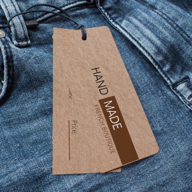 Rustic Brown Kraft Paper Clothing Price Hang Tag (Rustic Brown Kraft Paper Clothing Price Hang Tag)