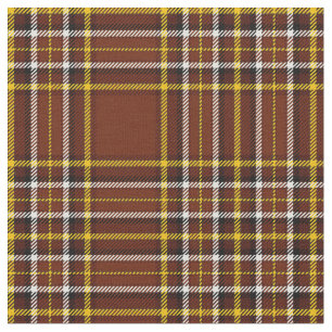 Rustic brown plaid, with gold/white/black stripe fabric
