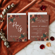 Rustic Brown Romantic Garden Floral Wedding