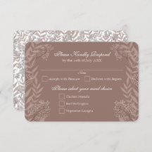 Rustic Brown Wedding Vintage Botanical