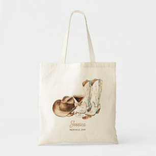 Rustic Brown Western Adult Birthday Cowgirl  Tote Bag
