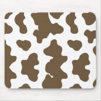 Rustic Brown  & White Cow Print Country Western
