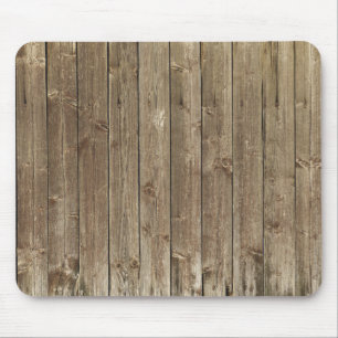 Rustic Brown Wood Handsome  Mouse Mat