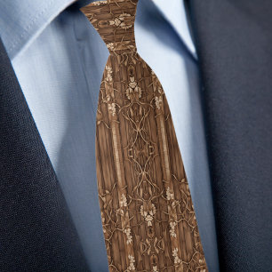 Rustic Brown Wood Tie