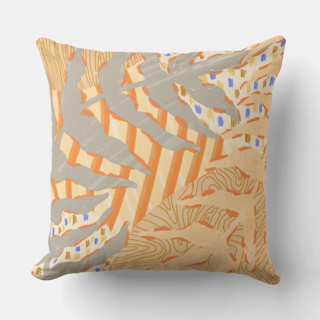 Rustic Brush Pastel Cushion (Front)