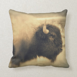 Rustic Buffalo Cushion