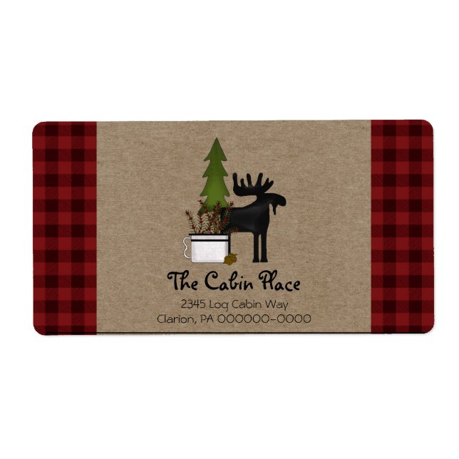 Rustic Buffalo Plaid Cabin Lodge Style   (Front)