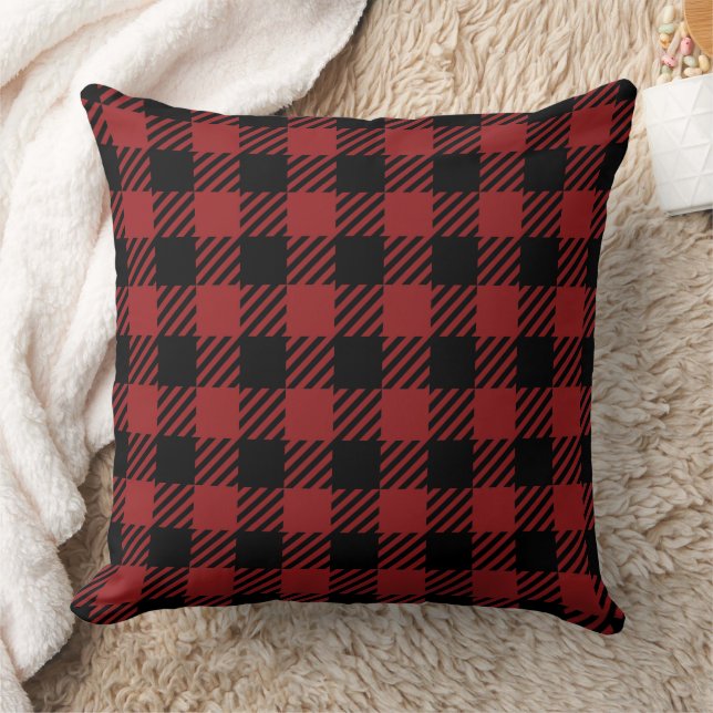 Rustic Buffalo Plaid Pattern Cushion (Blanket)
