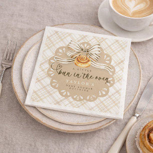 Rustic Bun in Oven Baby Shower Napkins