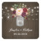 Rustic Burgundy Blush Floral Mason Jar Wedding