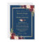 Rustic Burgundy Floral Gold Navy Blue Wedding