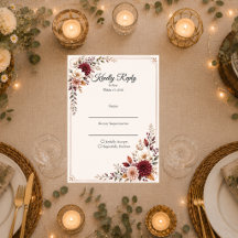 Rustic Burgundy Floral Wedding