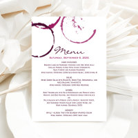 Rustic Burgundy Wine Stain Wedding