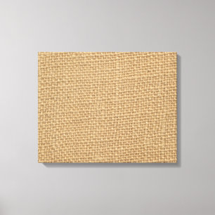 Rustic Burlap Background Printed Canvas Print