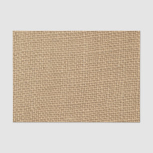 Rustic Burlap Background Printed Tissue Paper