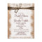 Rustic Burlap Bridal Shower Invitation Postcard