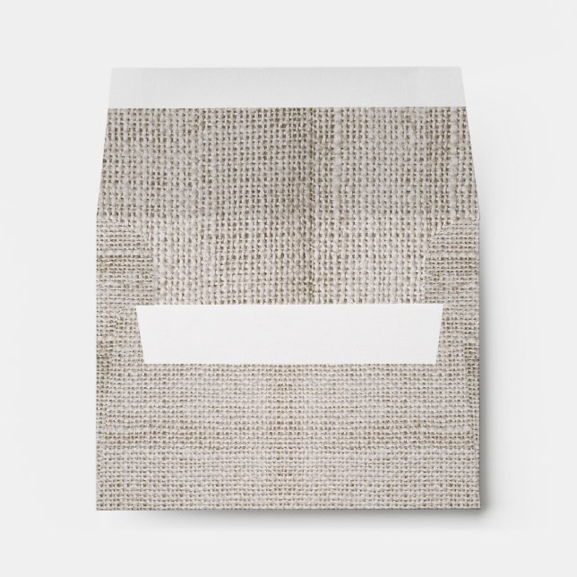 rustic burlap envelopes for RSVP (Back (Bottom))