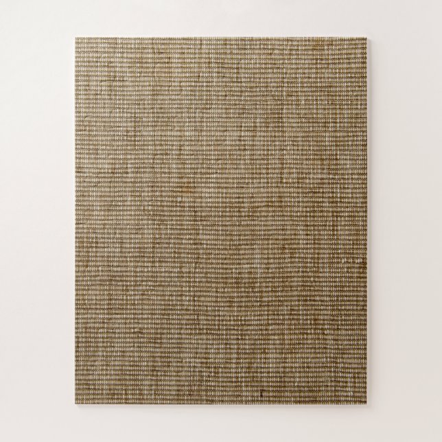 rustic burlap nature pattern jigsaw puzzle (Vertical)
