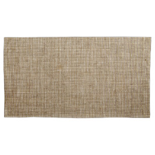 rustic burlap nature pattern pillowcase