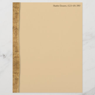 Rustic Burlap Stationery