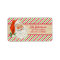 Rustic Burlap Vintage Santa Christmas Stripes