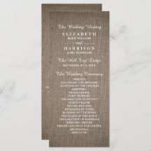 Rustic Burlap Wedding