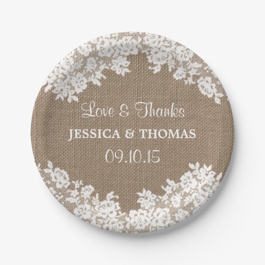 wedding paper plates