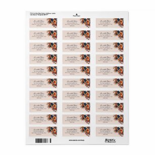 Rustic Burnt Orange and Blue Floral Wedding