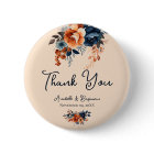 Rustic Burnt Orange and Blue Wedding